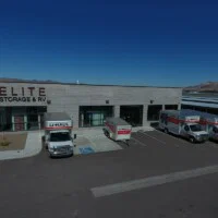 Elite office front with uhaul trucks