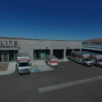 Elite office front with uhaul trucks