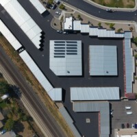 Layton crossing arial drone photo