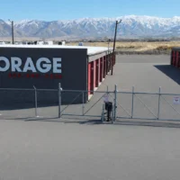 red storage gated facility