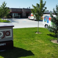 Sojo self storage sign and building